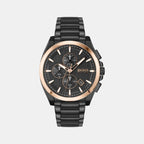 Boss Round Black Chronograph watch