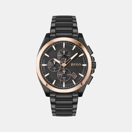 Male Black Stainless Steel Chronograph Watch 1513885