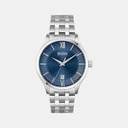 Boss Round Blue Analog watch