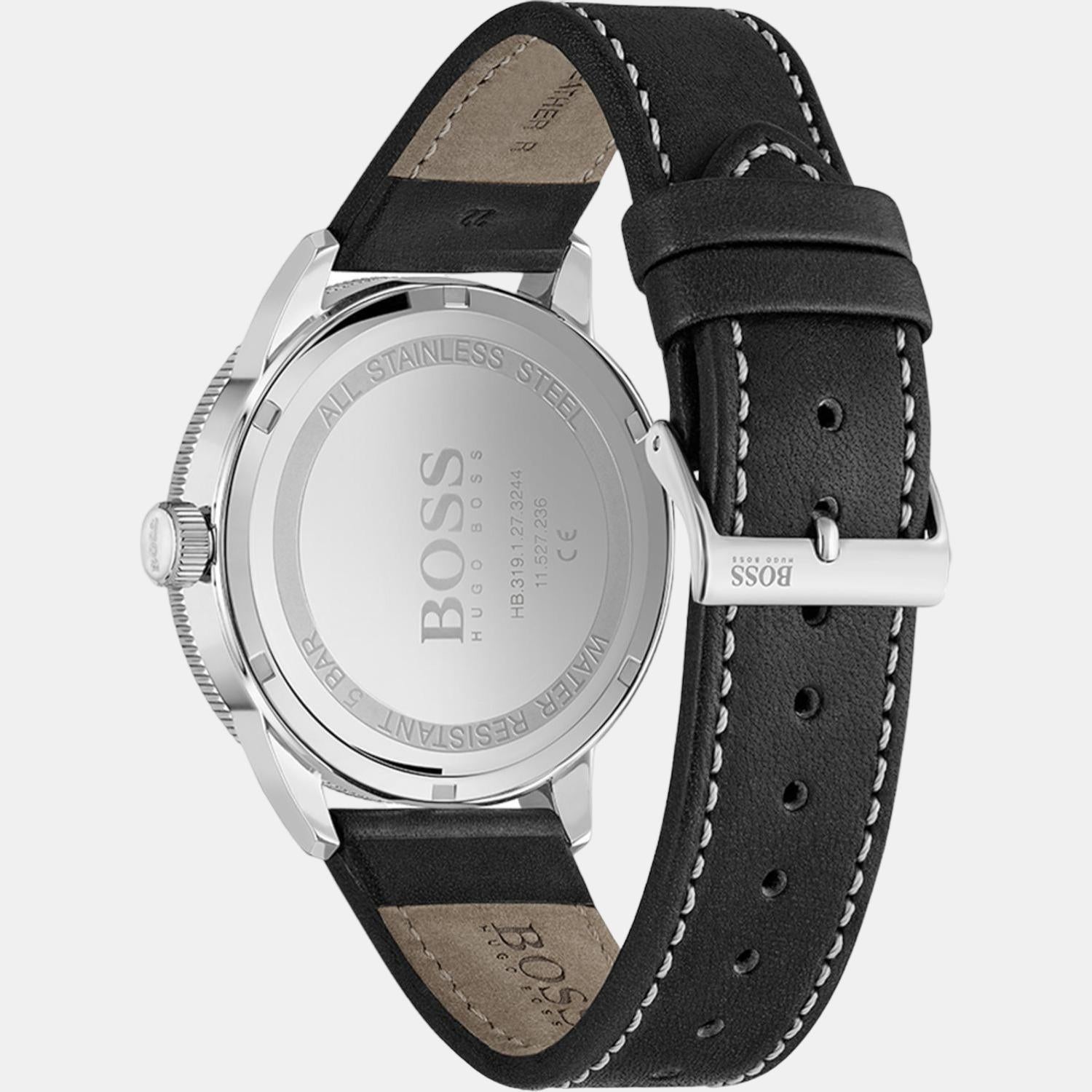 Boss Men Round Black watch