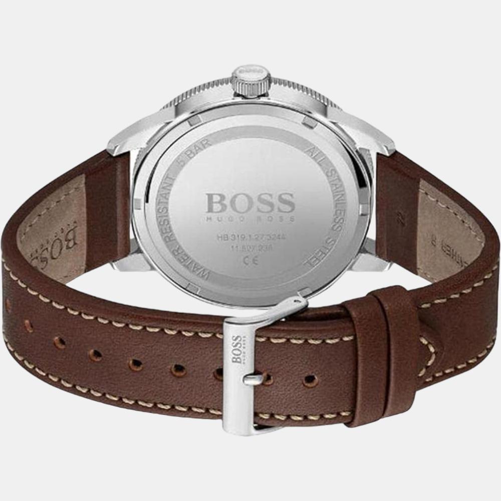 Boss Men Round Blue watch