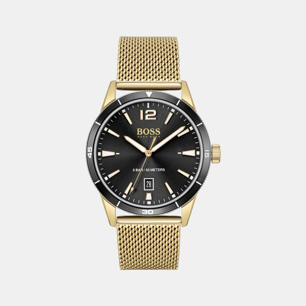 Boss Round Black Analog watch