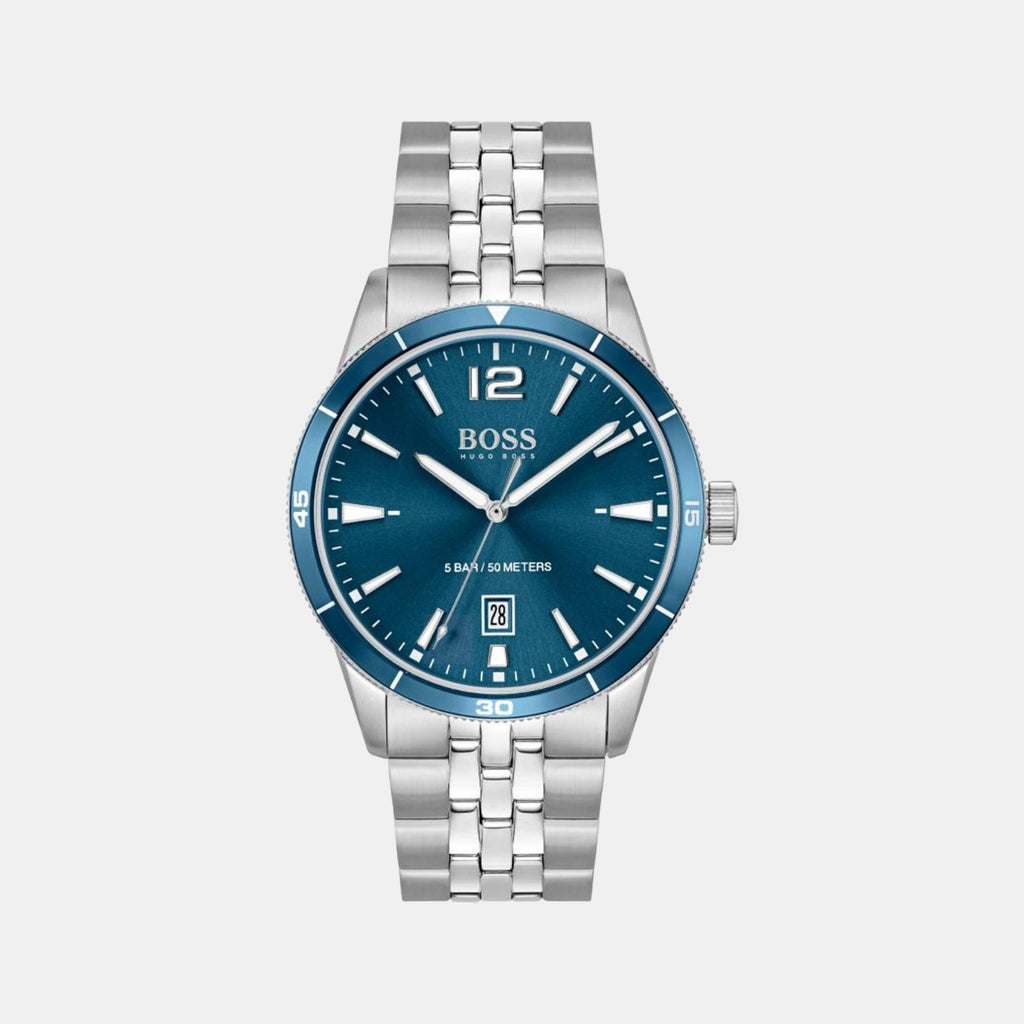 Boss Round Blue Analog watch