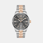 Boss Round Grey Analog watch