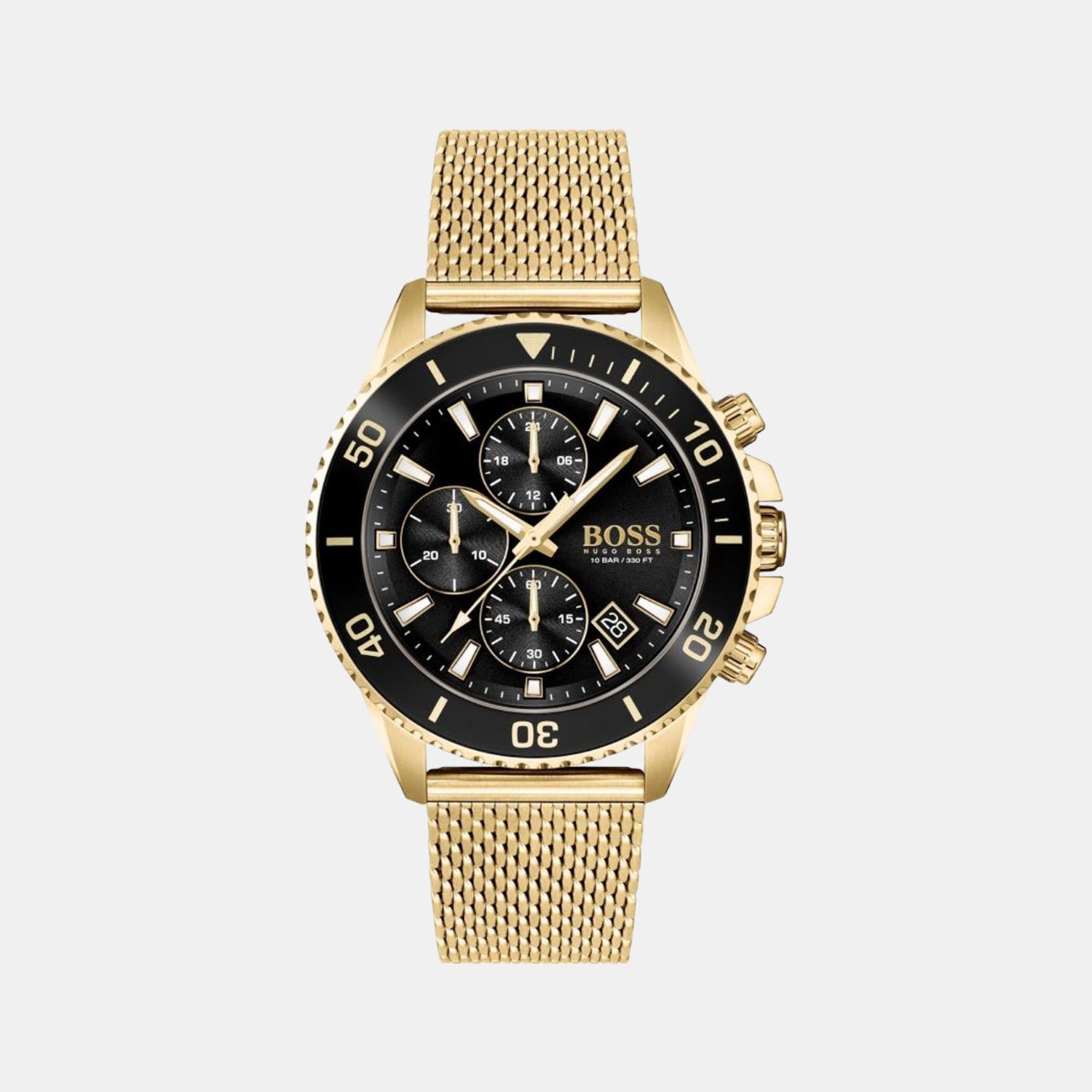 Boss Round Black Chronograph watch
