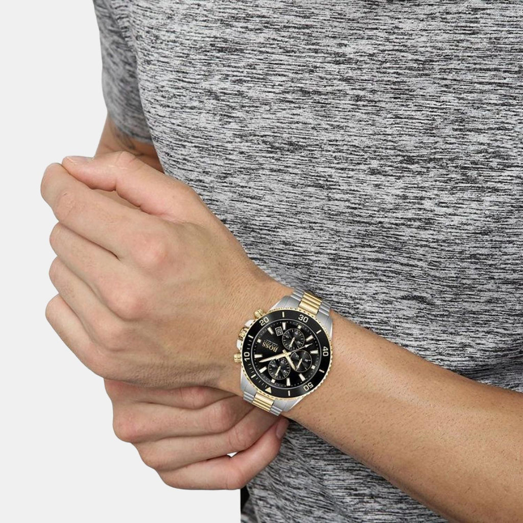 Boss Men Round Blue watch