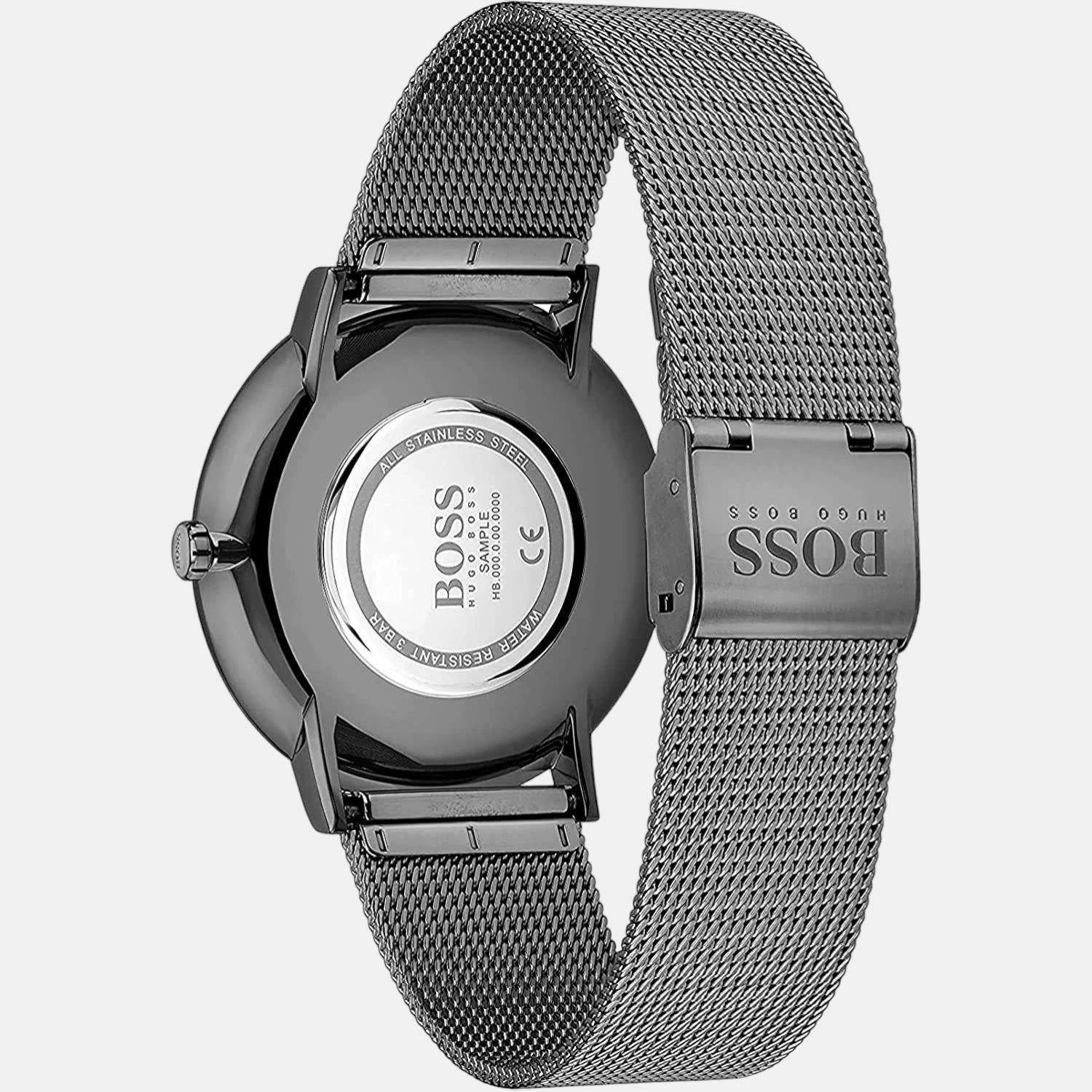 Boss Men Round Blue watch