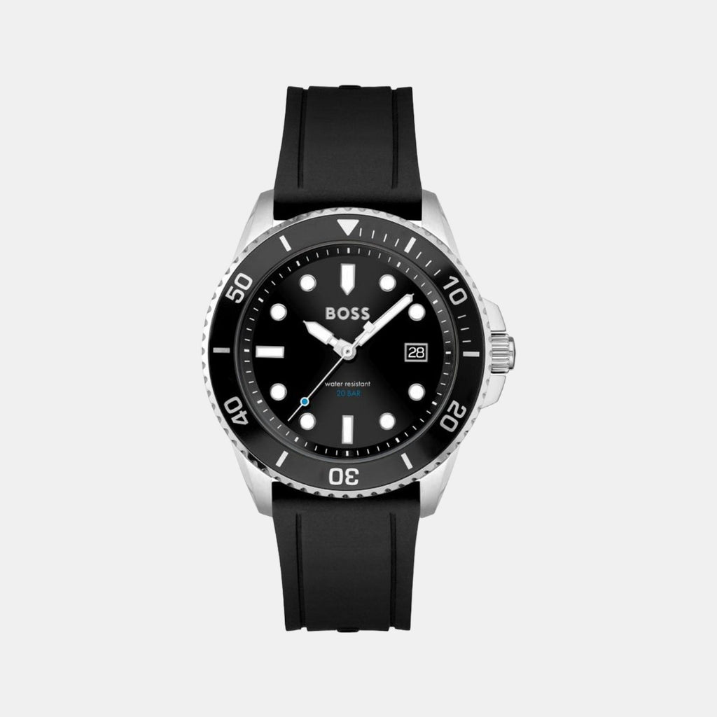Boss Round Black Analog watch