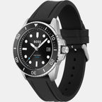 Boss Men Round Black watch