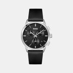 Boss Round Black Chronograph watch