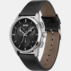 Boss Men Round Black watch