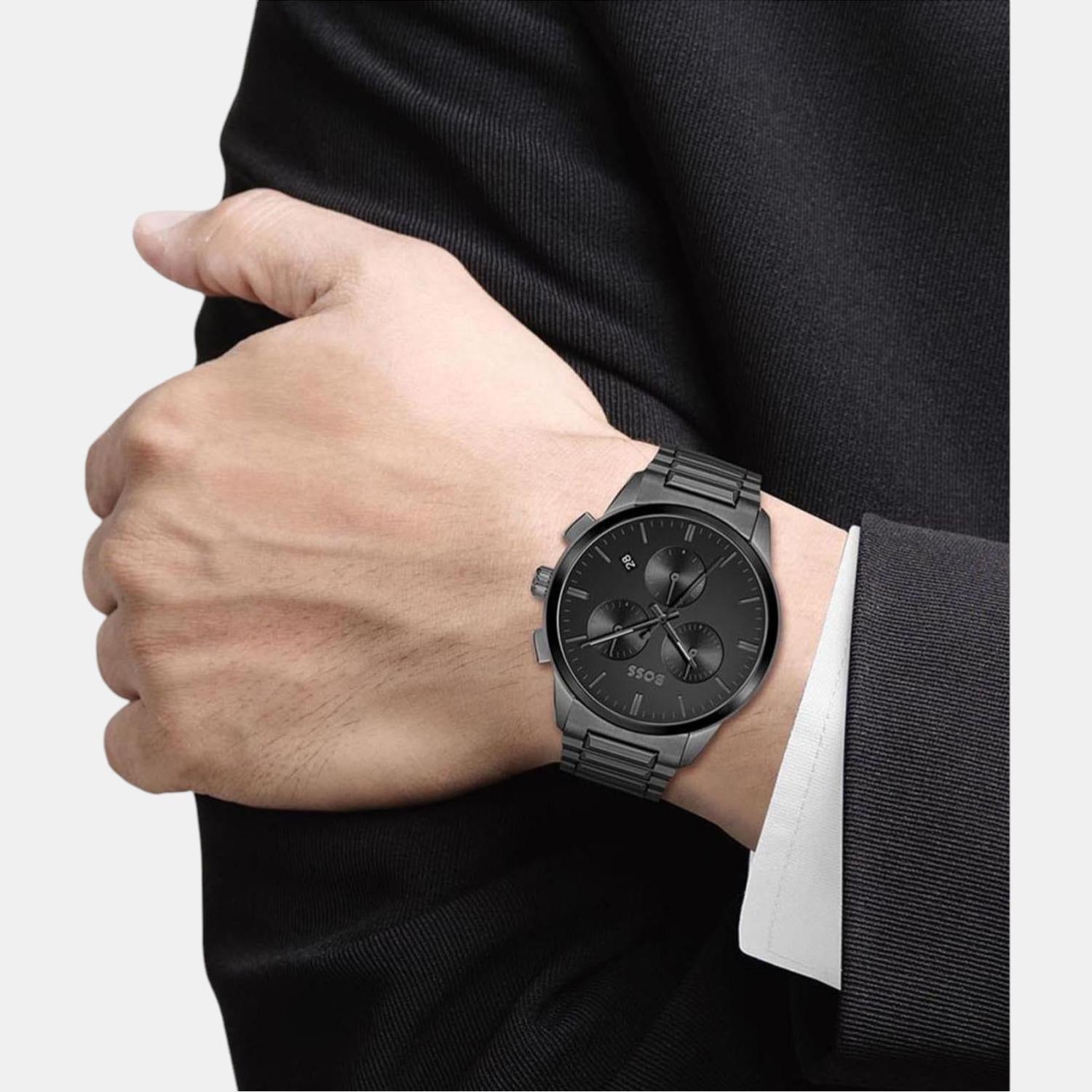 Boss Stainless Steel Round watch