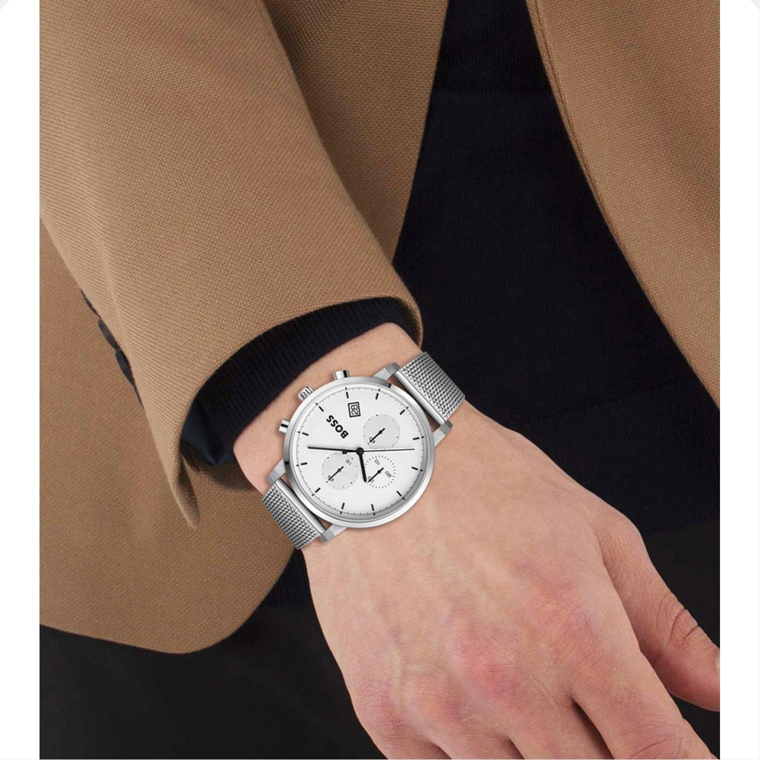 Hugo boss best sale white watch