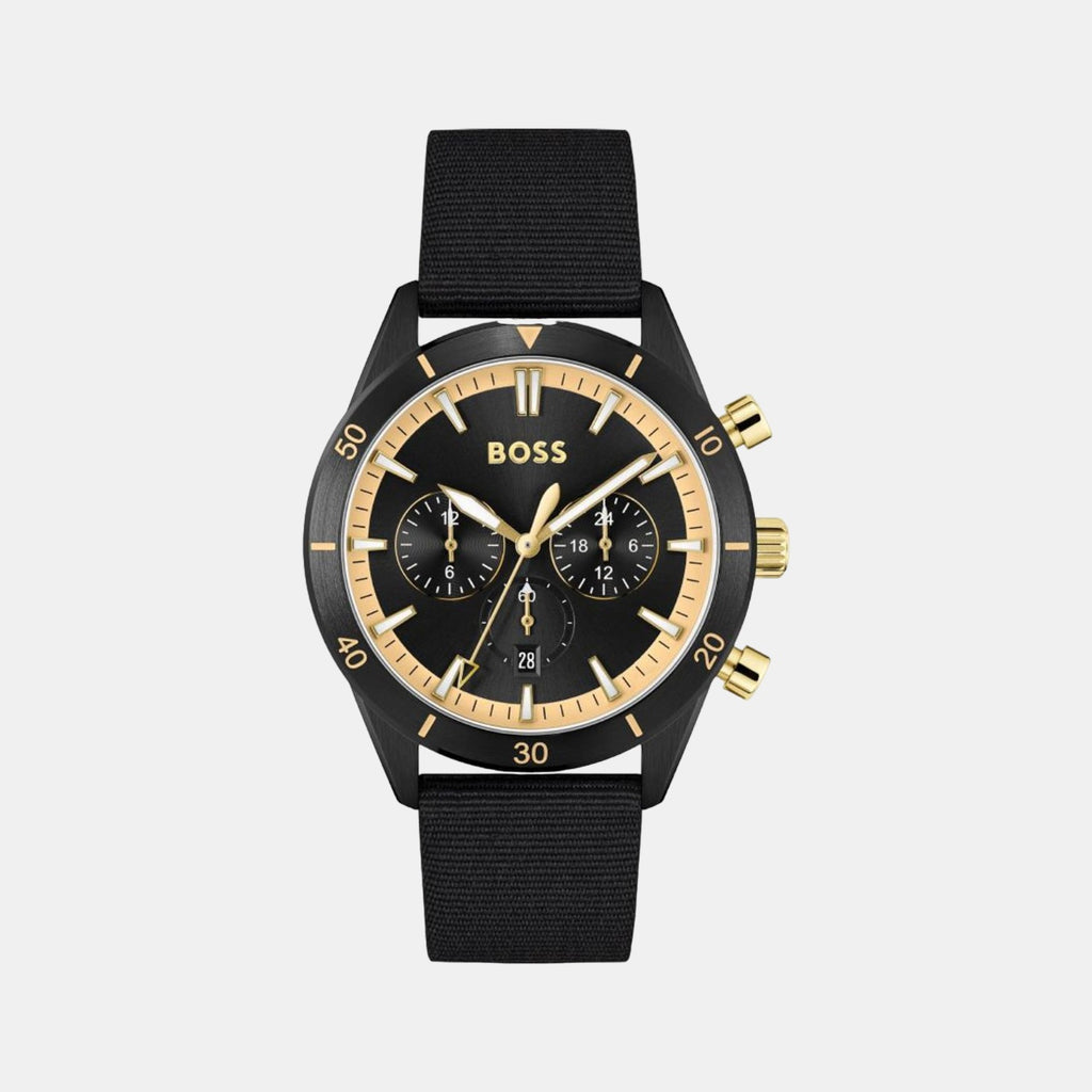 Boss Round Black Analog watch
