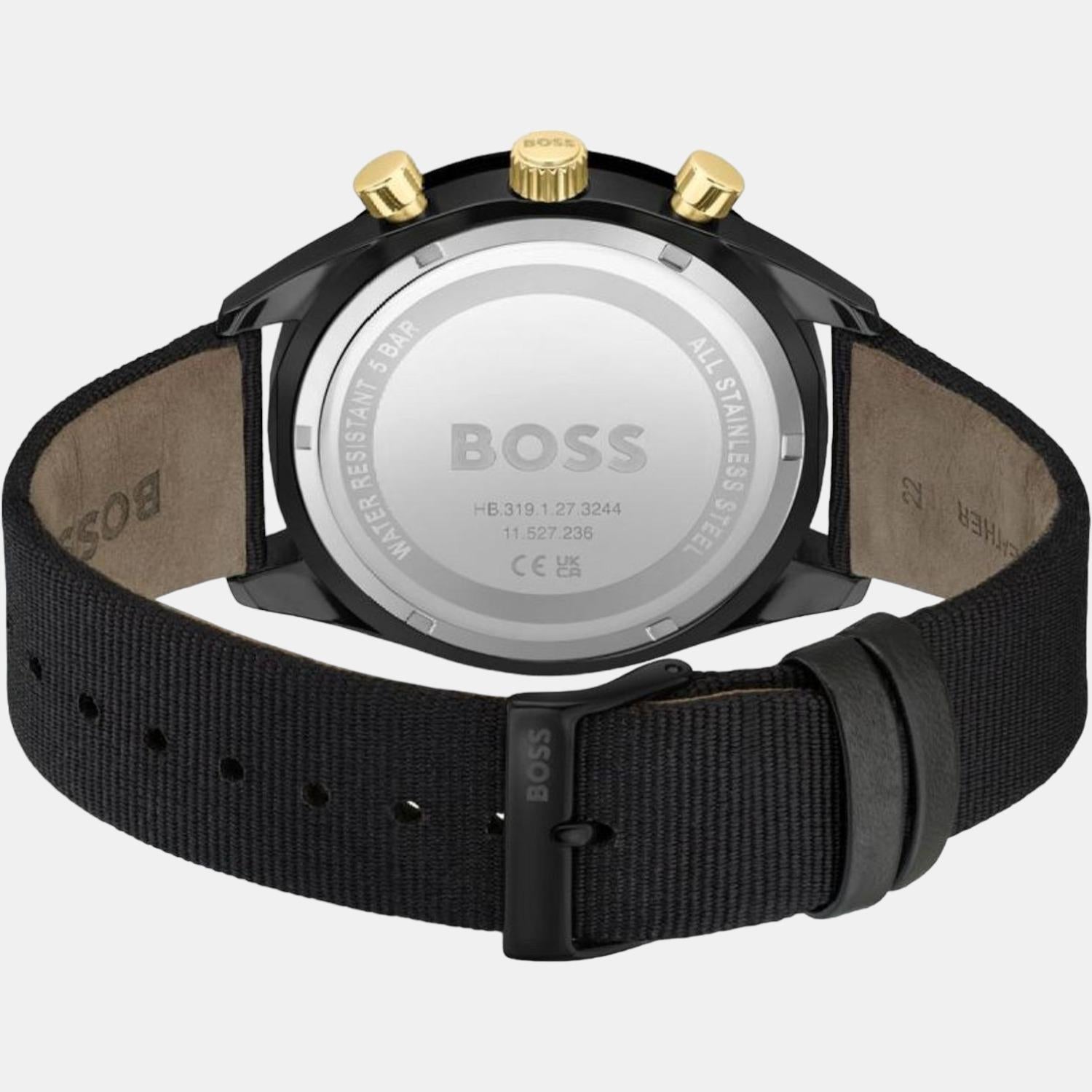 Boss Men Round Black watch