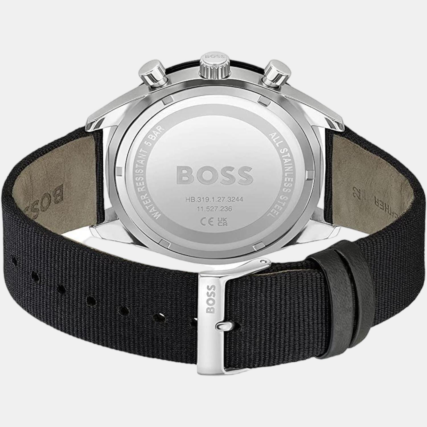 Boss Men Round Green watch