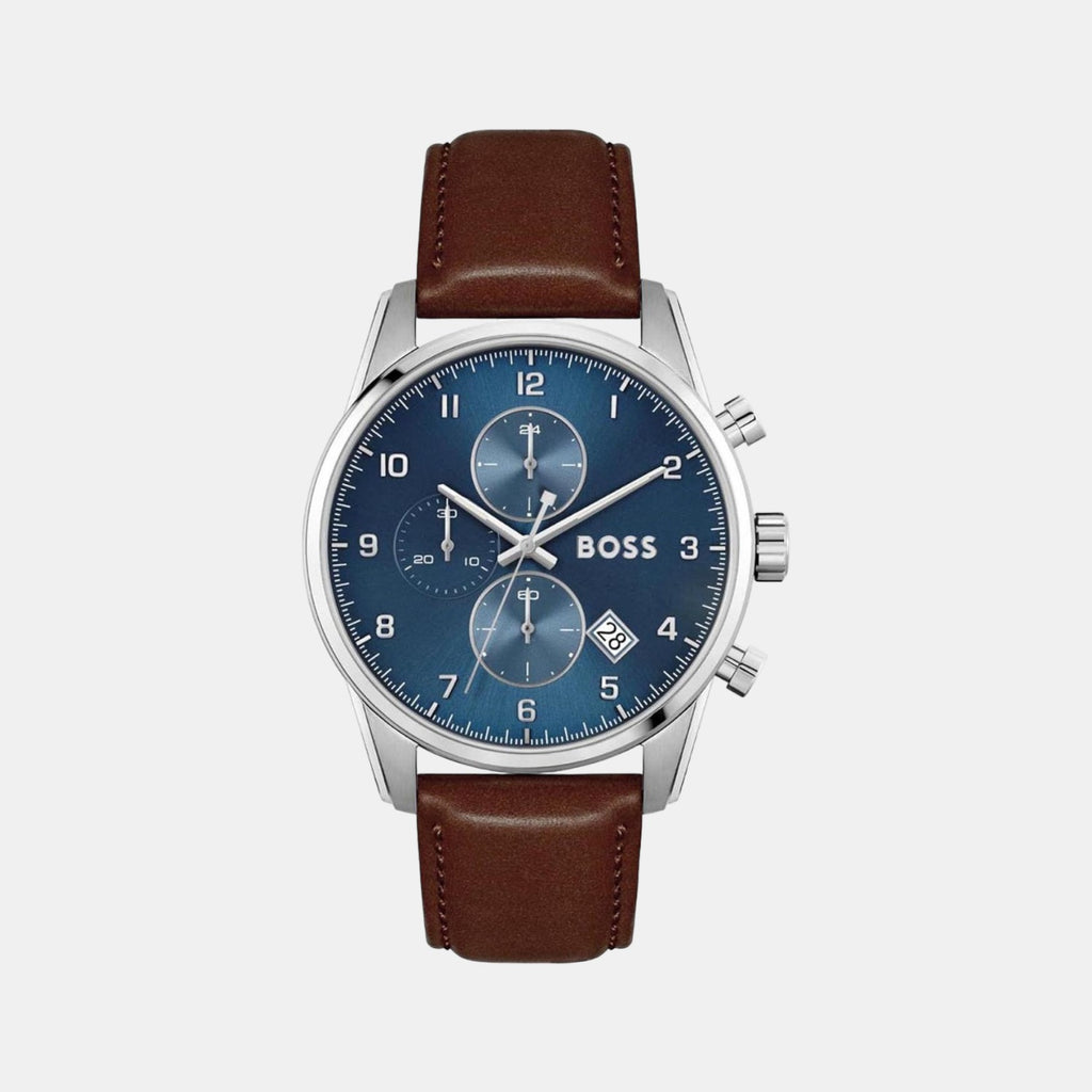 Boss Round Blue Chronograph watch