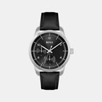 Boss Round Black Chronograph watch