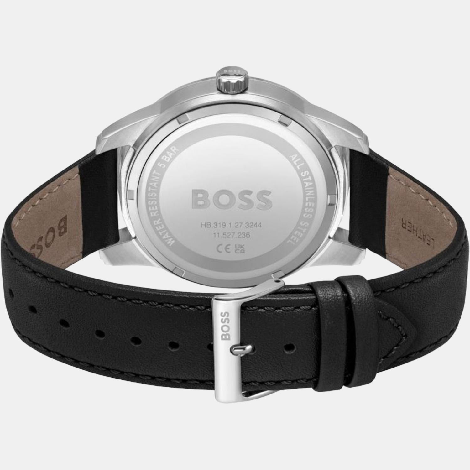 Boss Men Round Black watch