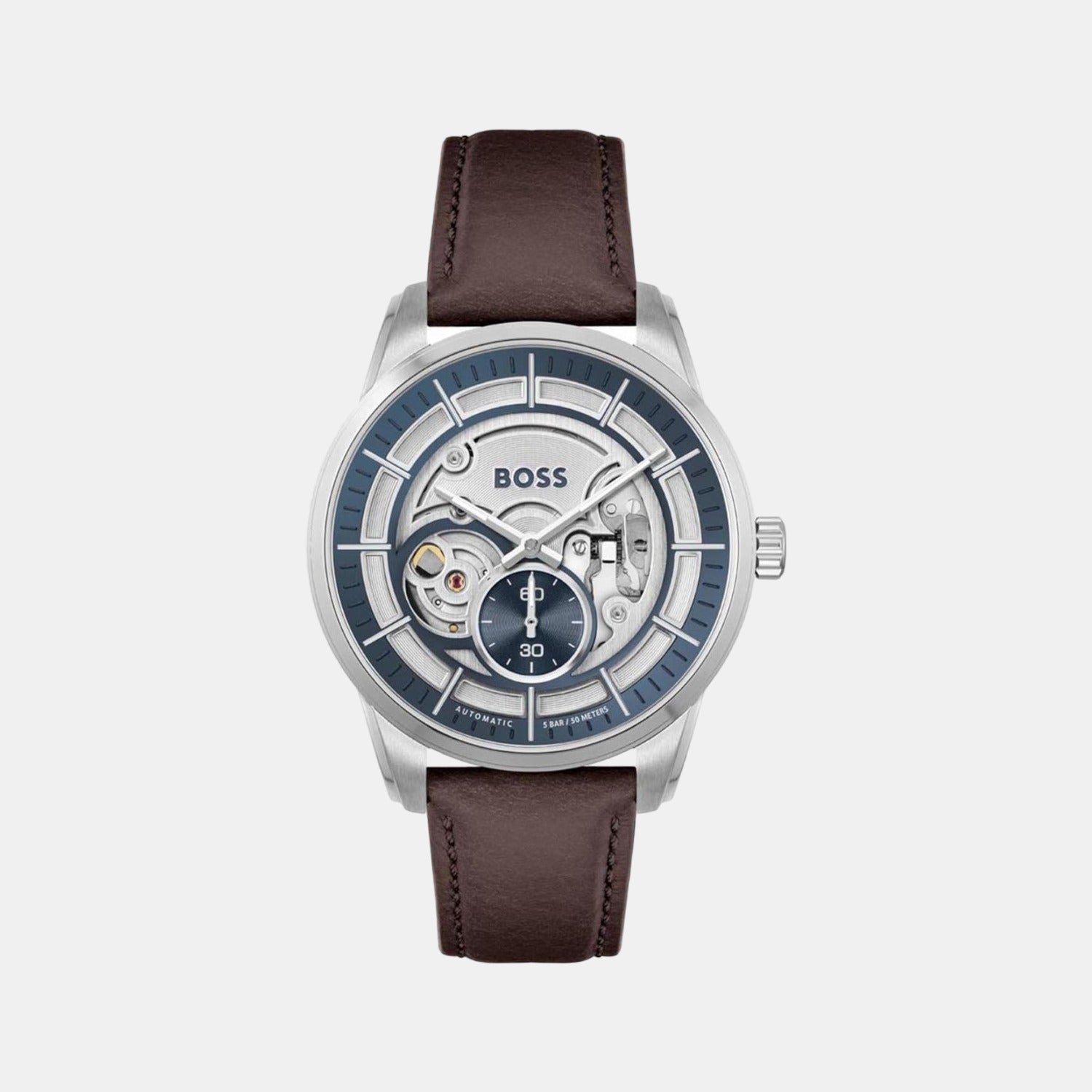 Boss Round Blue Analog watch