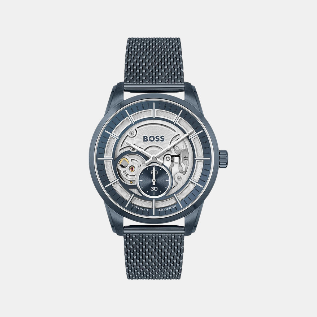Boss Round Silver Analog watch
