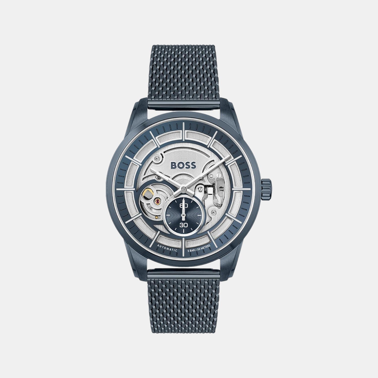 Boss Round Silver Analog watch