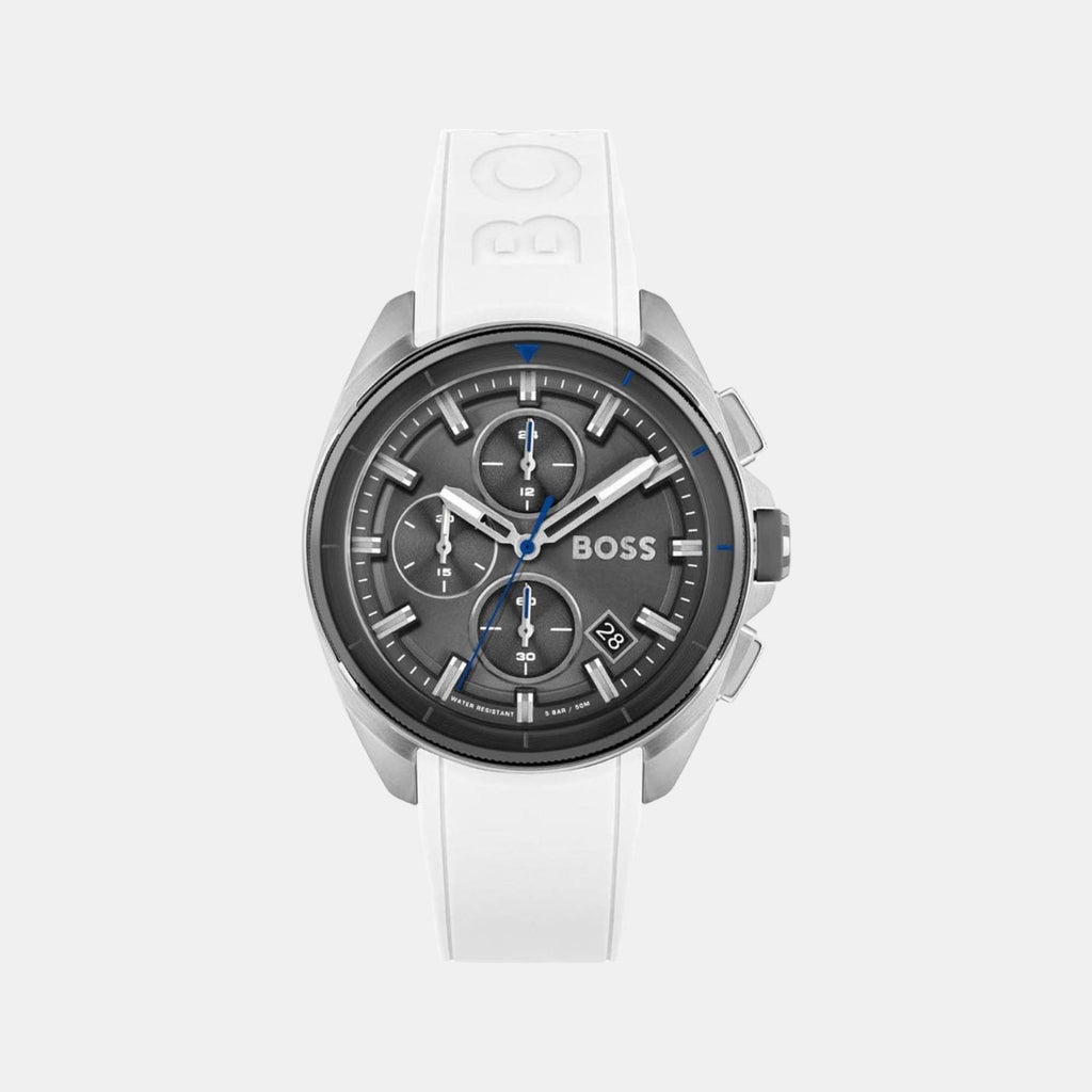Boss Round Grey Analog watch