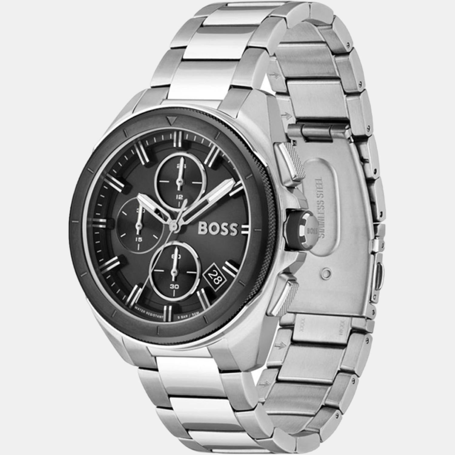 Boss Men Round Black watch