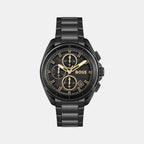Boss Round Black Chronograph watch