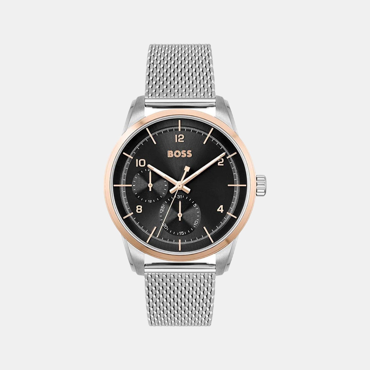 Boss Round Black Analog watch