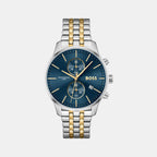 Boss Round Blue Chronograph watch