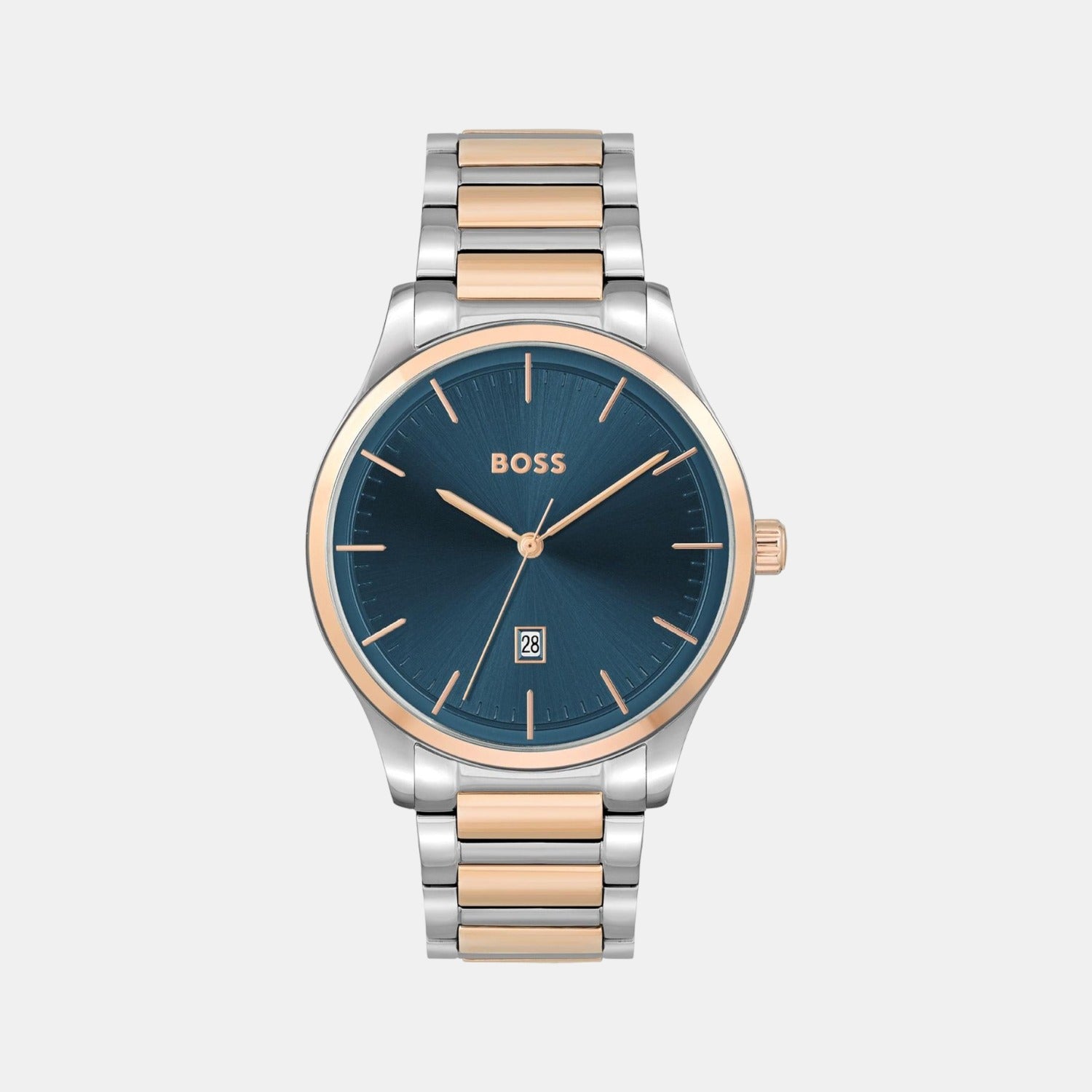 Boss Round Blue Analog watch