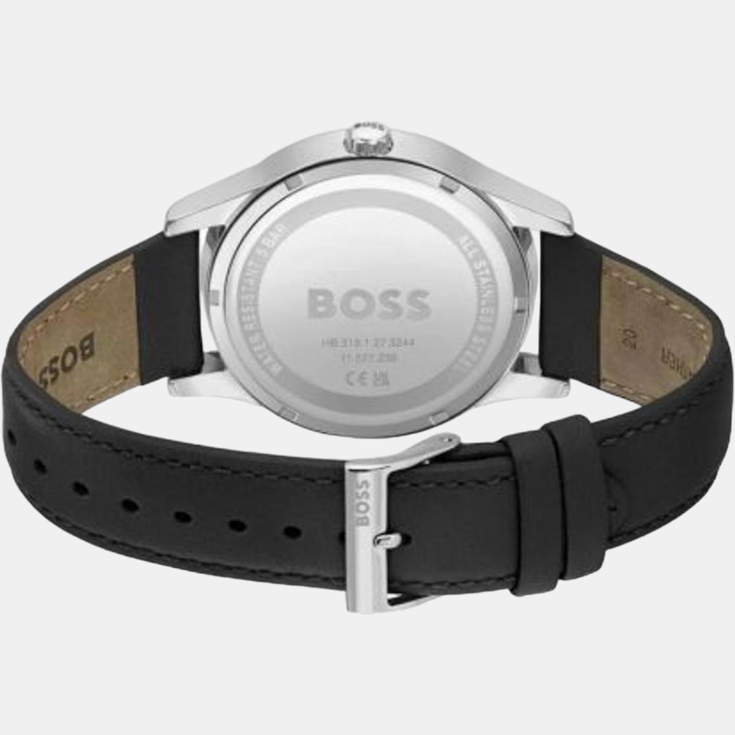 Boss Men Round Black watch