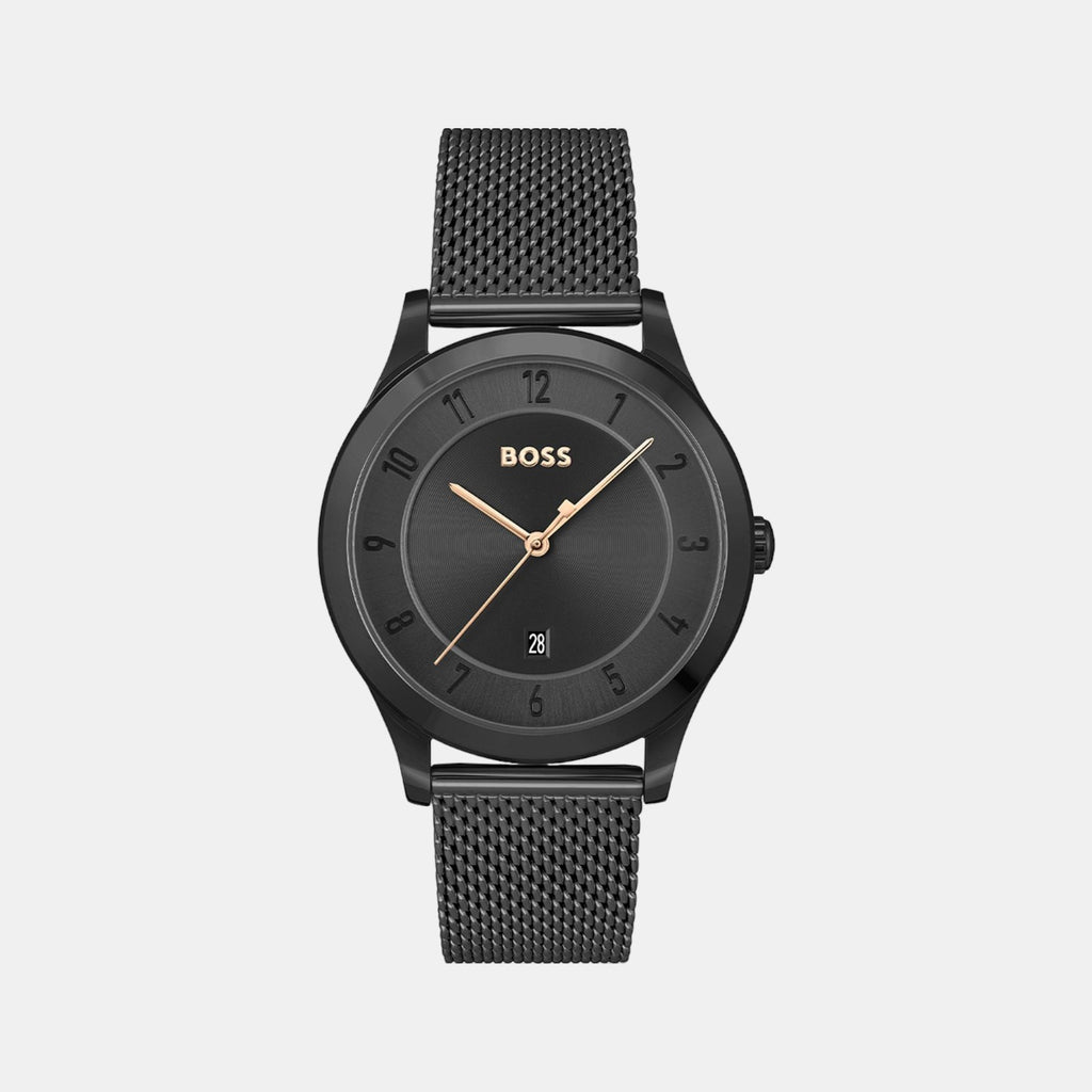 Boss Round Black Analog watch