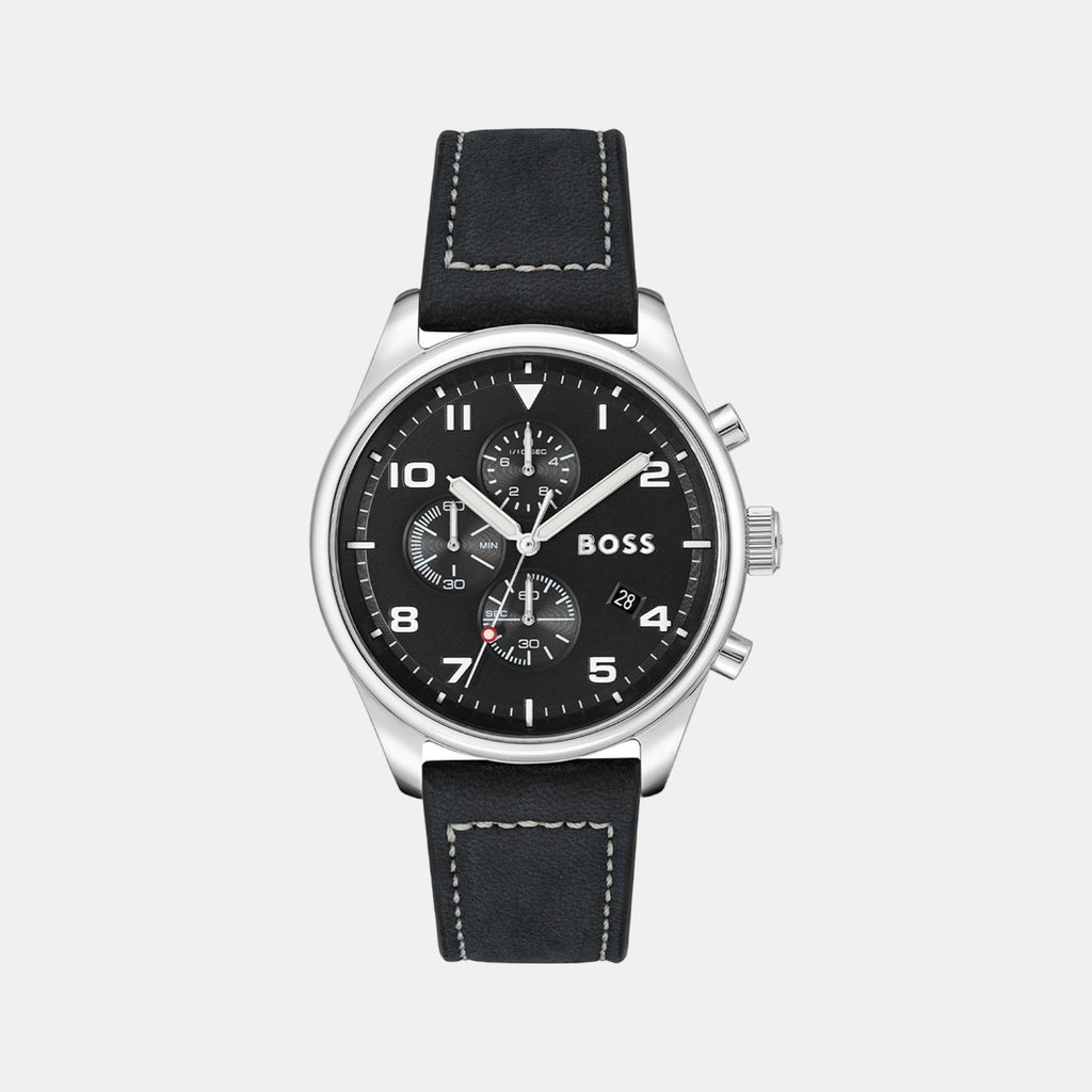 Boss Round Black Analog watch
