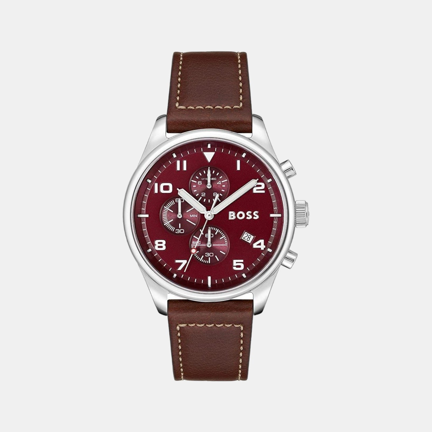 Boss Round Brown Chronograph watch