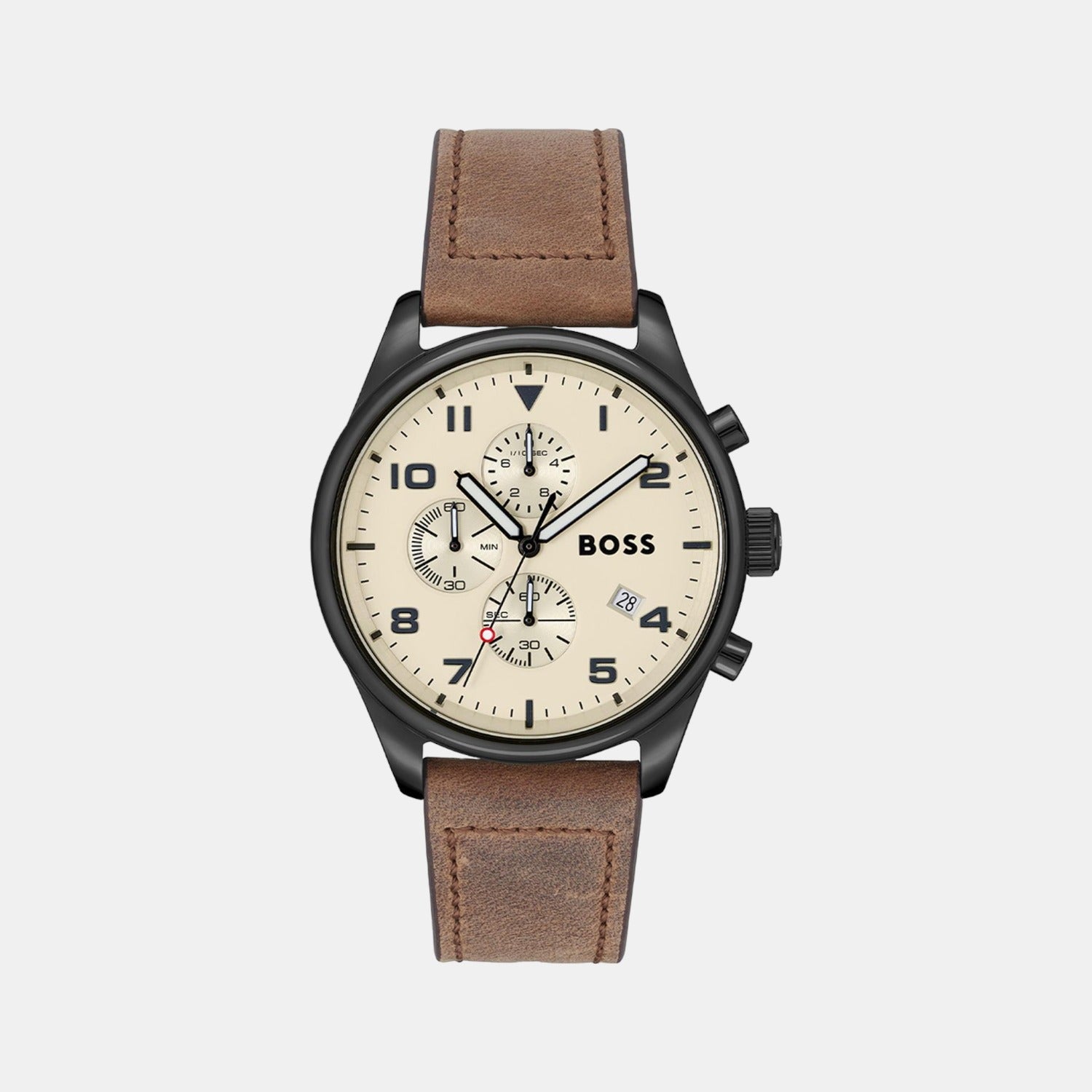 Boss Round Beige Analog watch