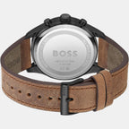 Boss Men Round Beige watch