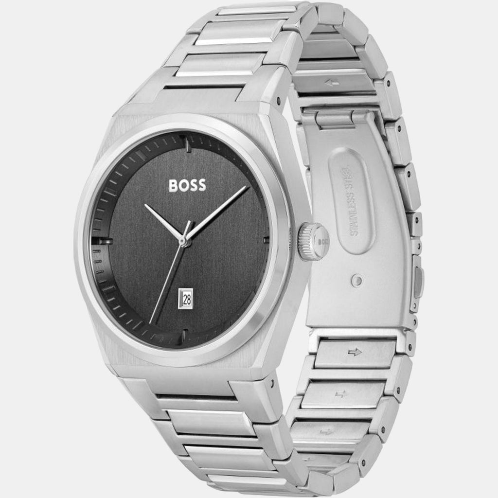 Boss Men Round Black watch