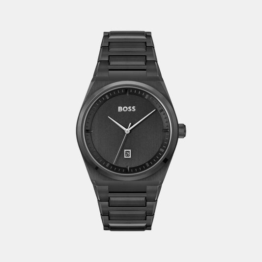 Male Black Analog Stainless Steel Watch 1513994