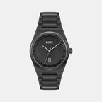 Boss Round Black Analog watch