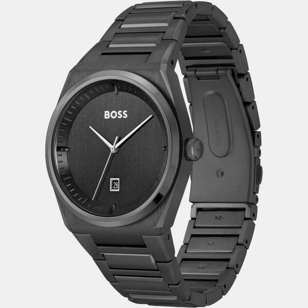 Boss Men Round Black watch