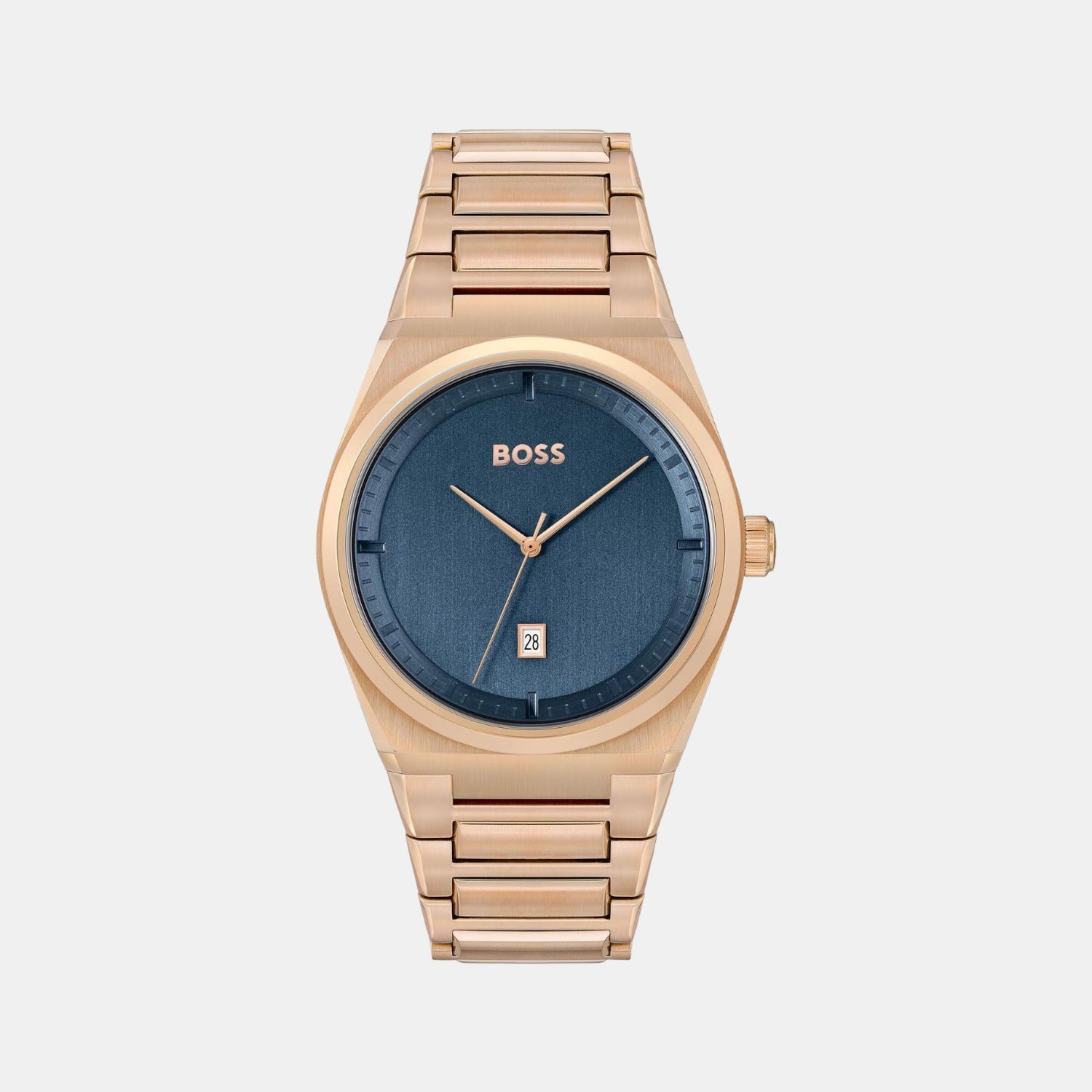 Boss Round Blue Analog watch
