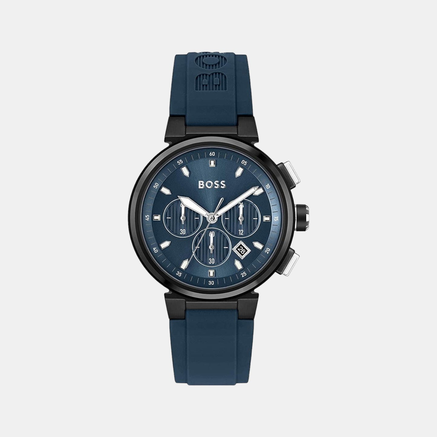 Male Blue Chronograph Silicon Watch 1513998