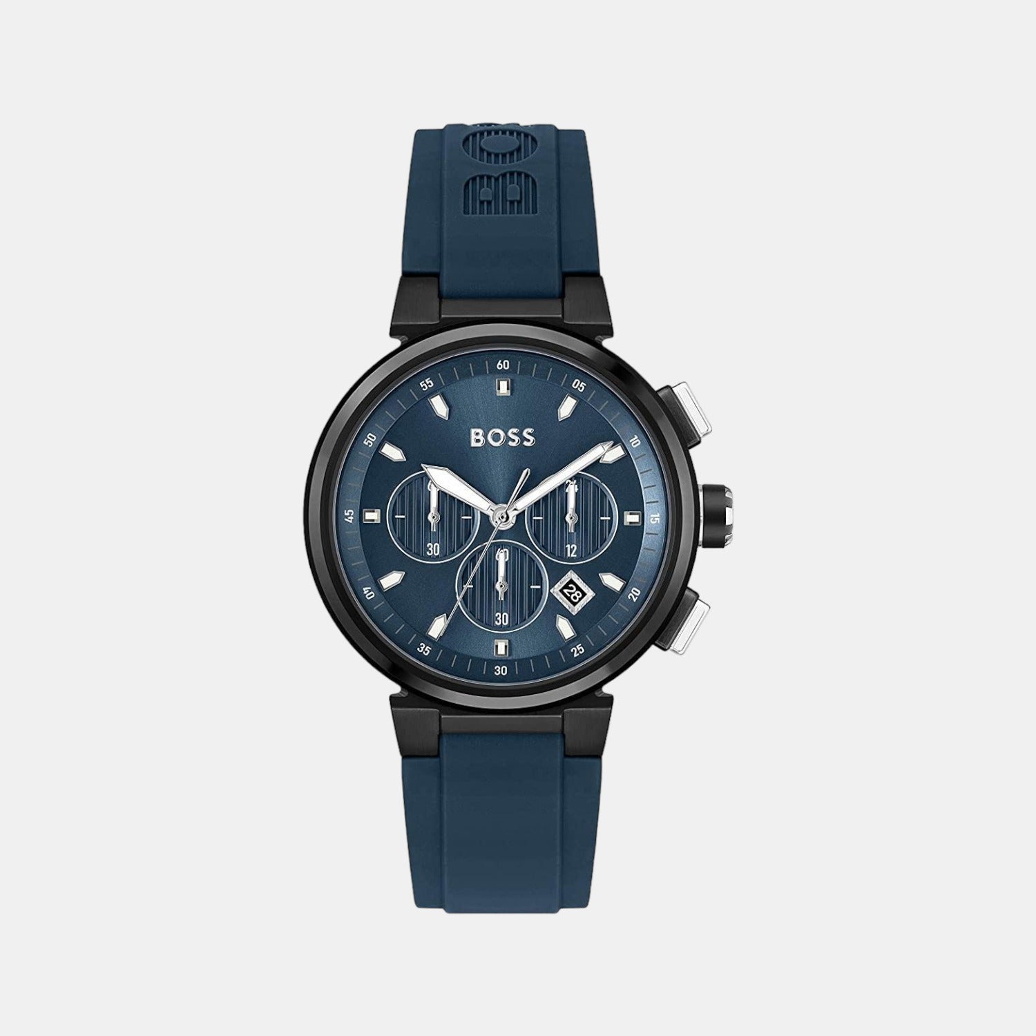 Boss Round Blue Chronograph watch