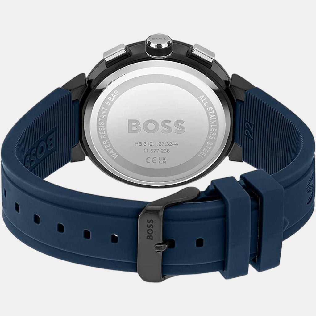 Boss Men Round Blue watch