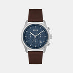 Boss Round Blue Chronograph watch