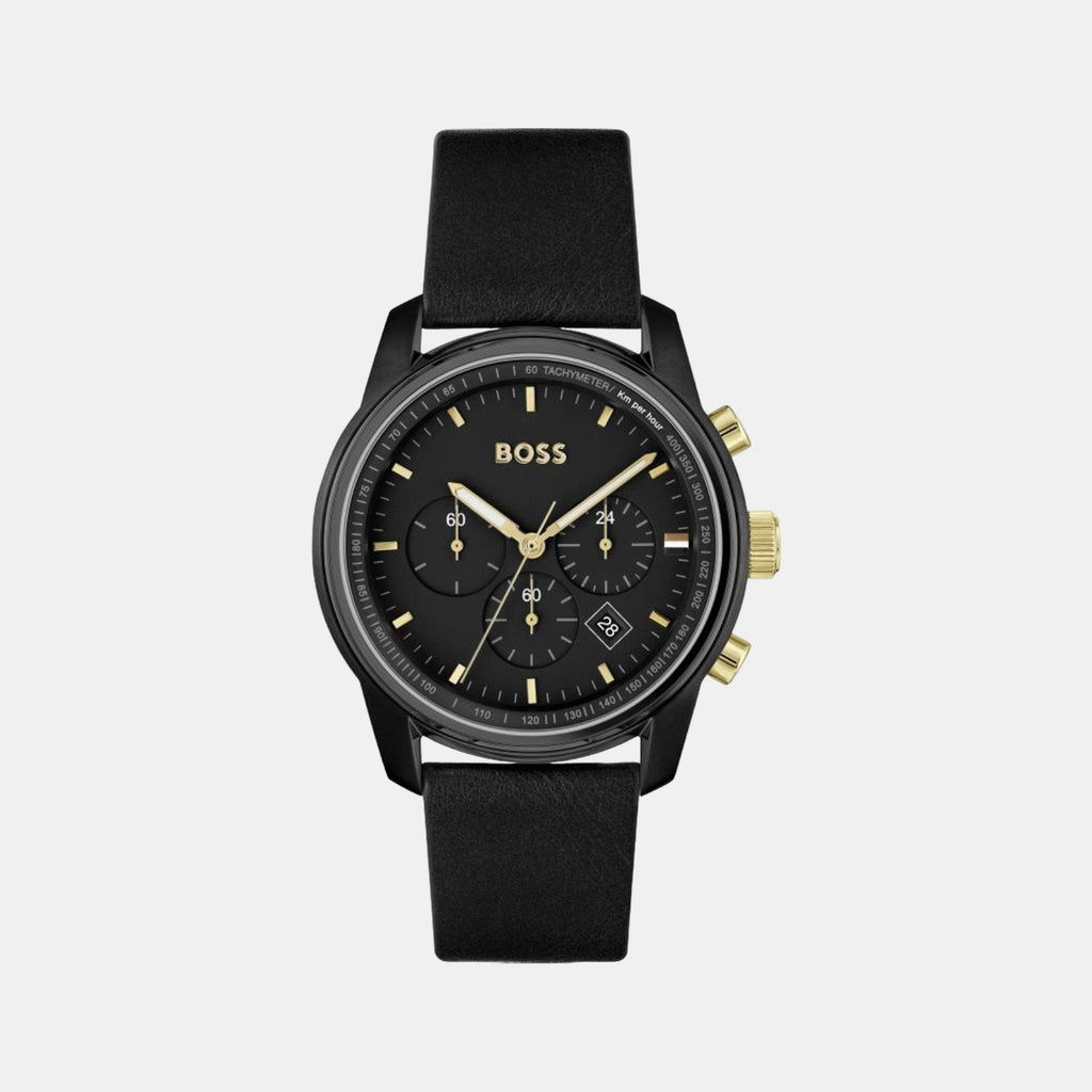 Boss Round Black Analog watch