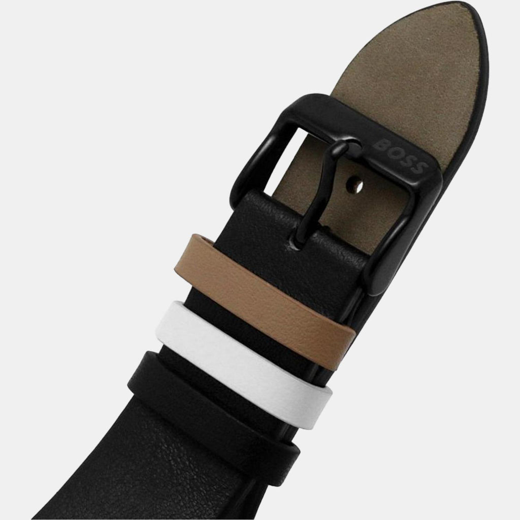 Boss Leather Black watch