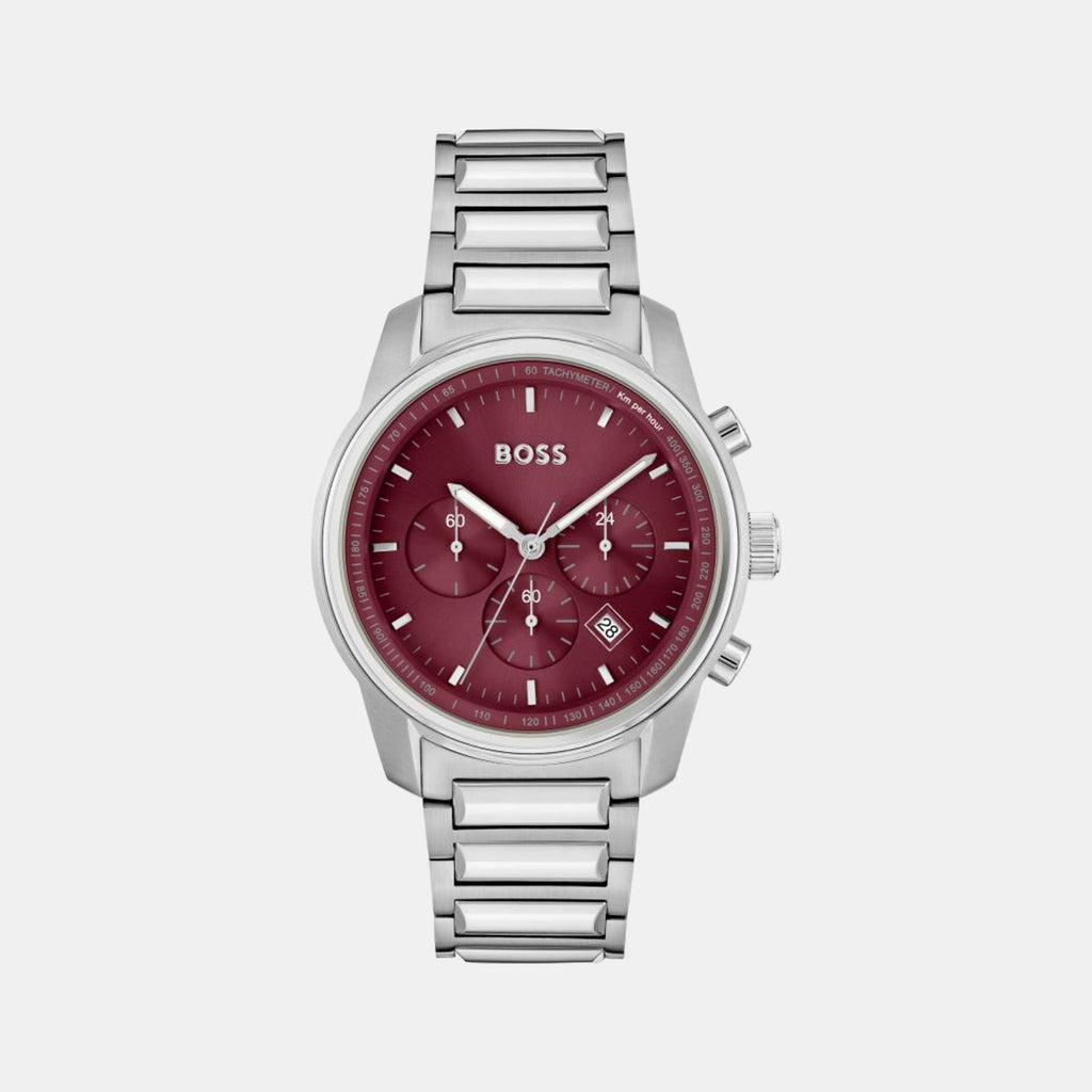 Boss Round Red Chronograph watch